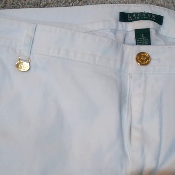 Women's Ralph Lauren White Jeans - Picture 2 of 5